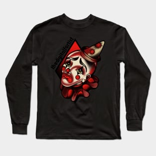 sad clown digital fartist exclusive Long Sleeve T-Shirt